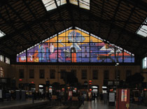Grand vitrail de la gare St Charles